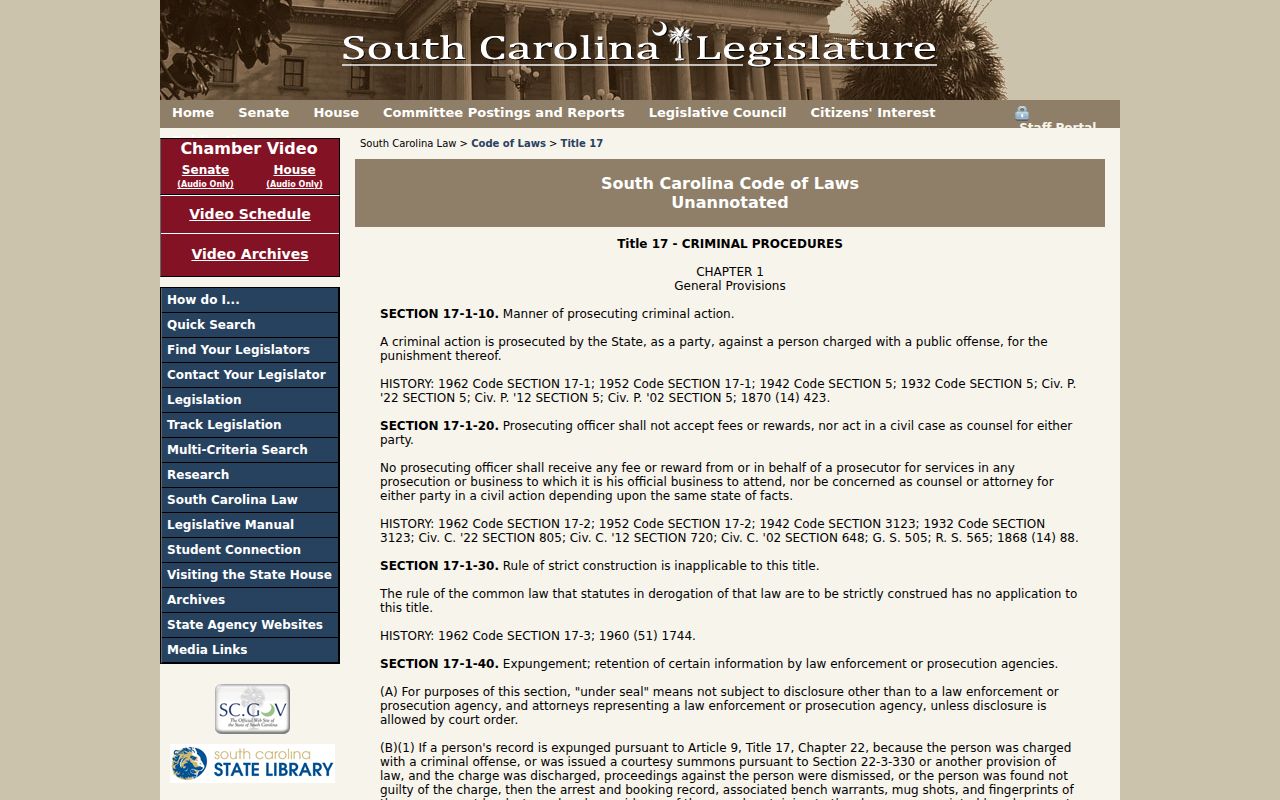 Williamsburg County registry check and South Carolina destruction rules