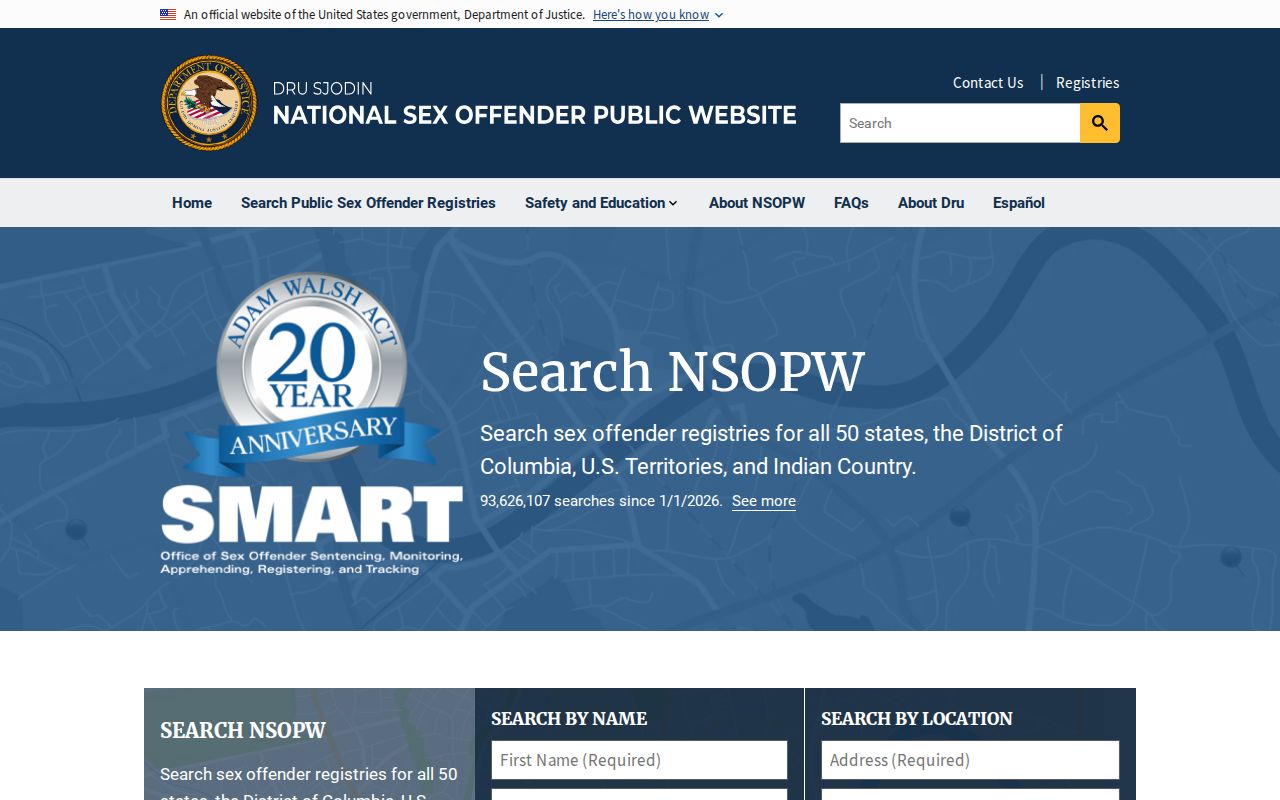 National registry search beyond Williamsburg County